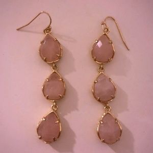 Gorgeous Rose Quartz Kyla Kendra Scott Earrings